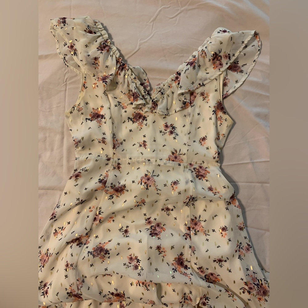 Miami White Floral Dress